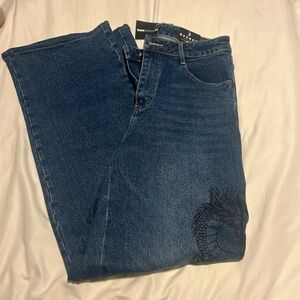Fashion Nova Blue Relaxed Jeans